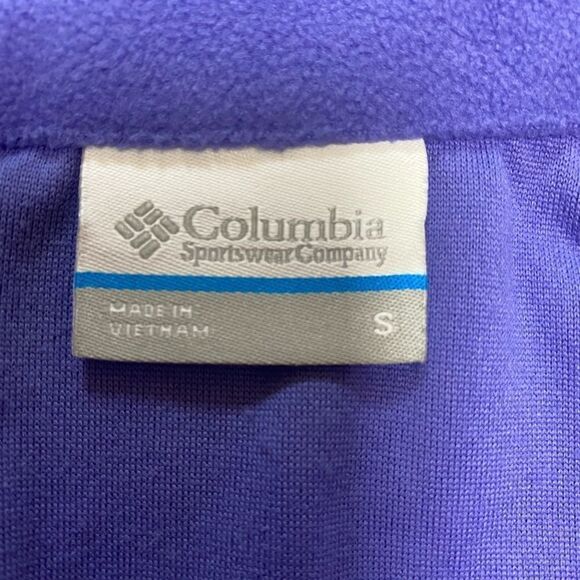 Columbia Purple/Orange Qtr Zip Fleece Pullover - Picture 7 of 8